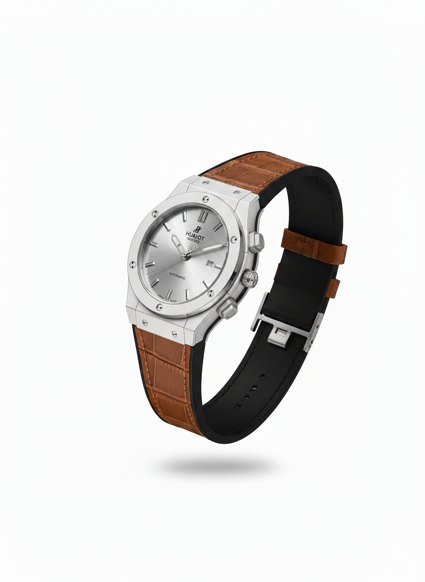 Hublot Automatic Watch with Rubber Strap