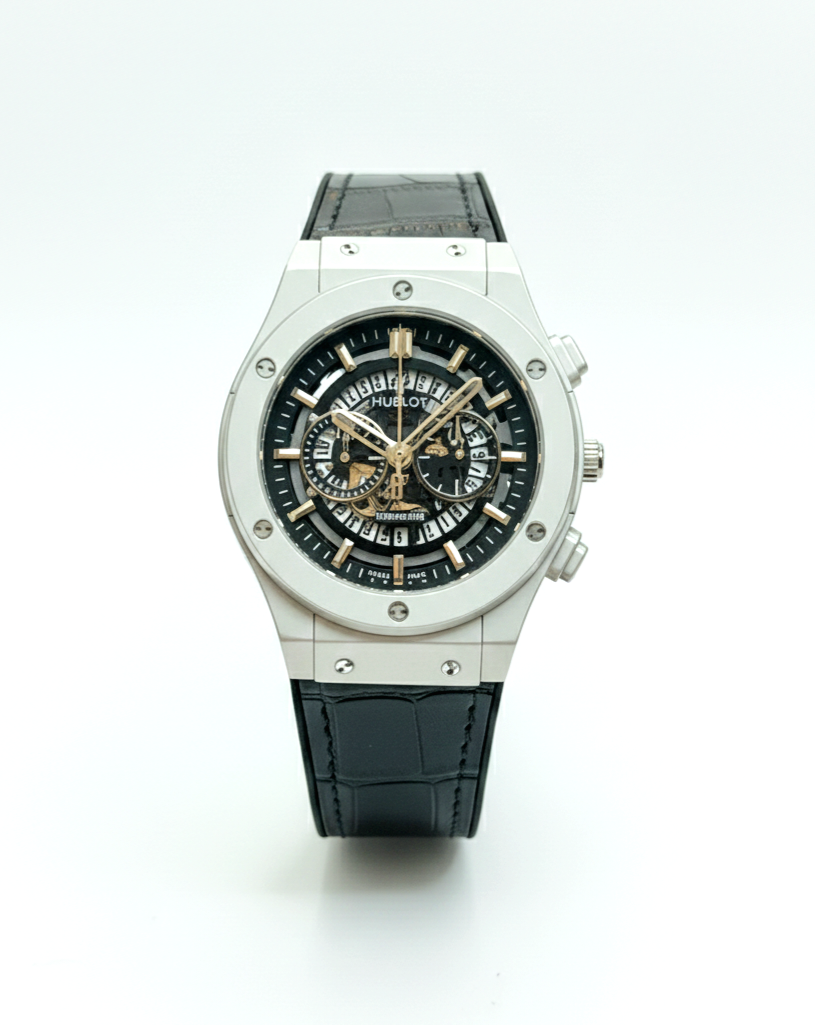 Hublot Men’s Automatic Skeleton Dial Watch – Rubber Strap