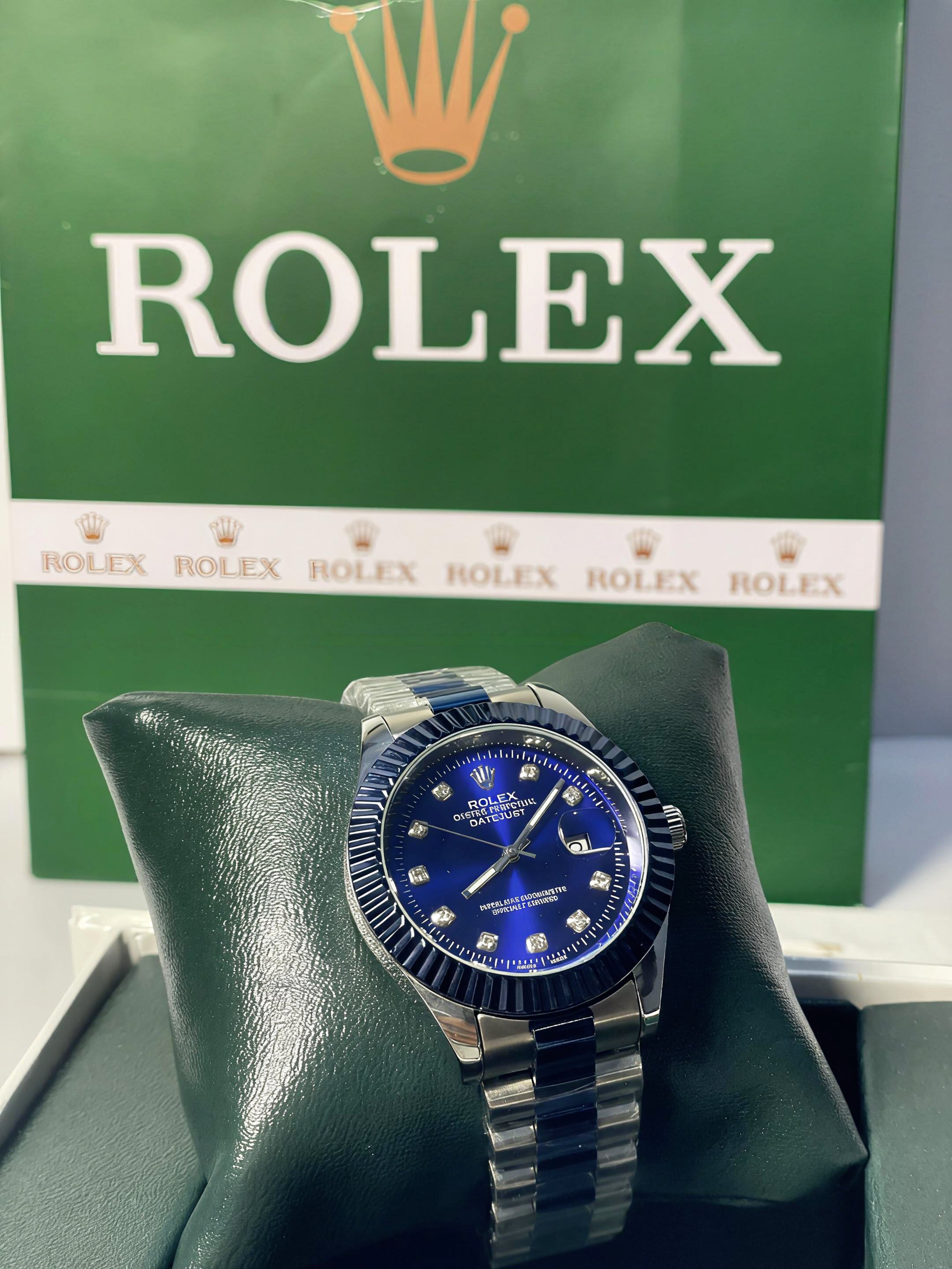 RLX BLUE SEMI AUTO STAINLESS STEEL