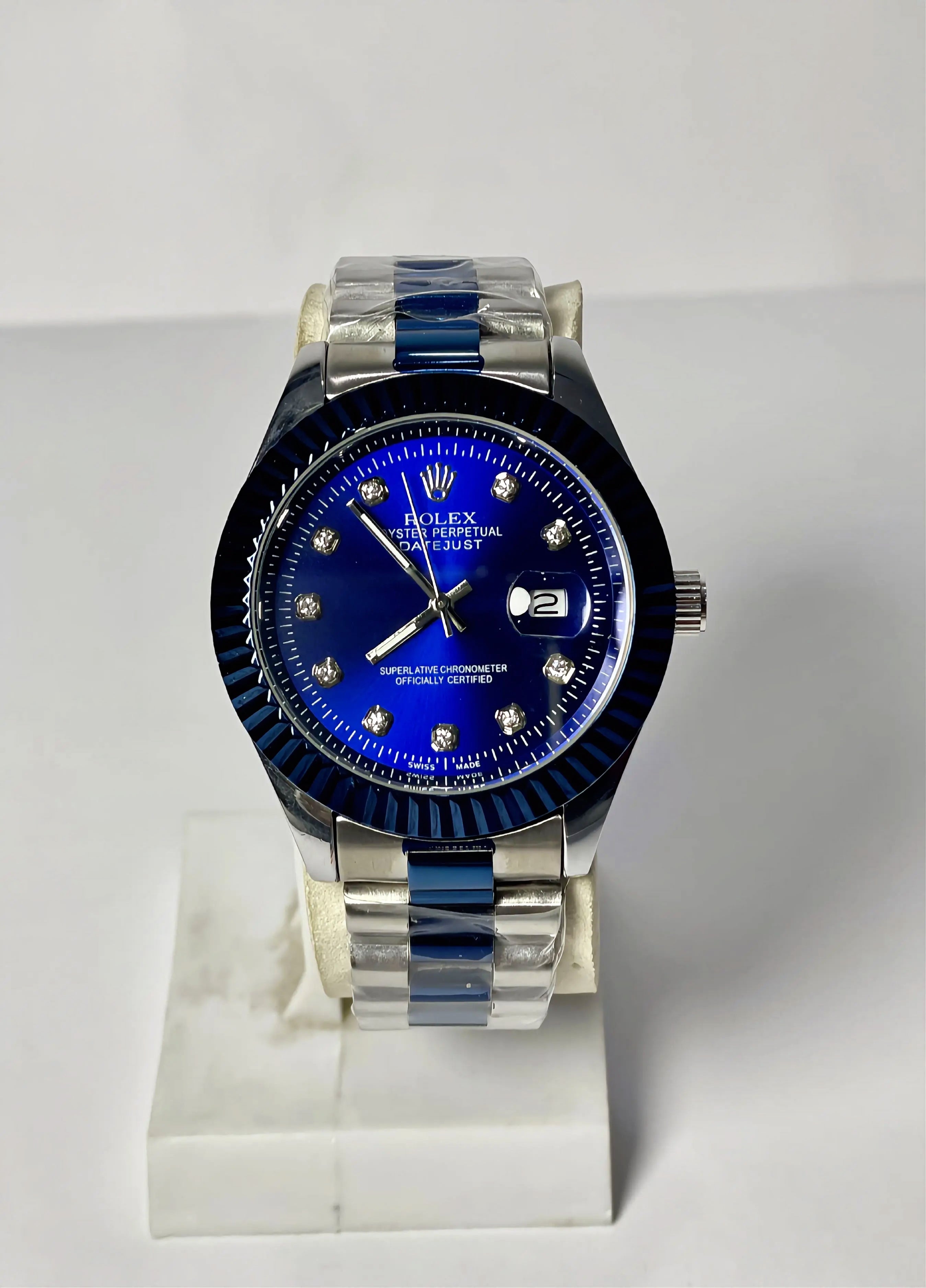 RLX BLUE SEMI AUTO STAINLESS STEEL