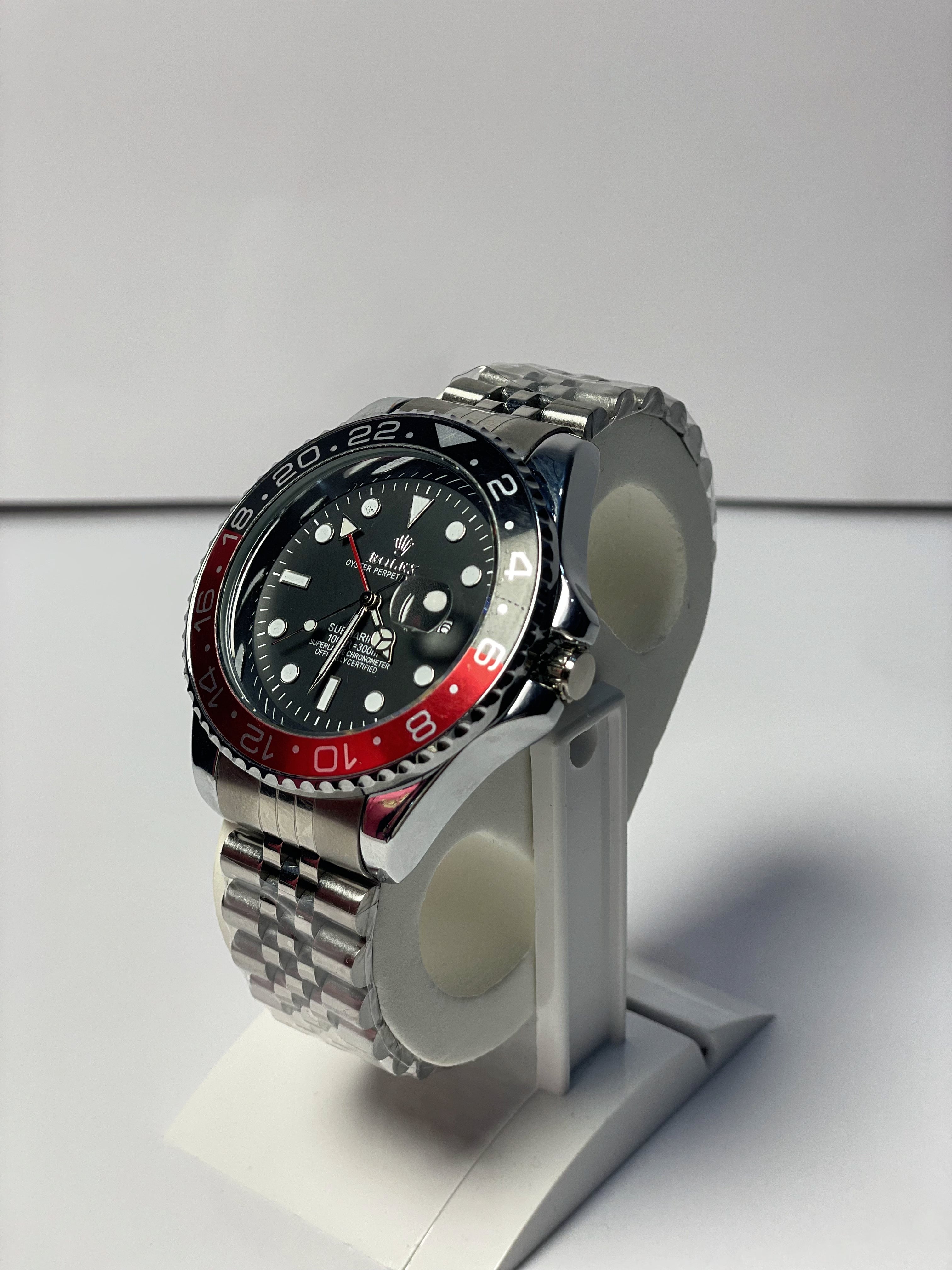 RLX GMT - 40mm Stainless steel – Red & Black bezel