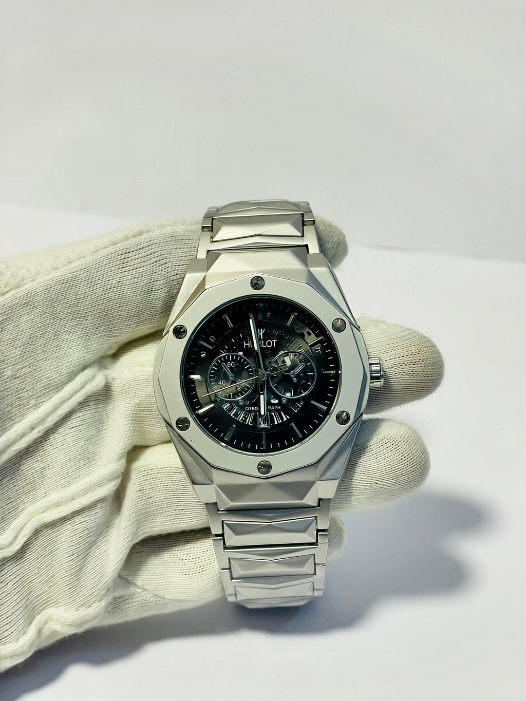 HUBLOT Premium Watch – Diamond Cut Chain