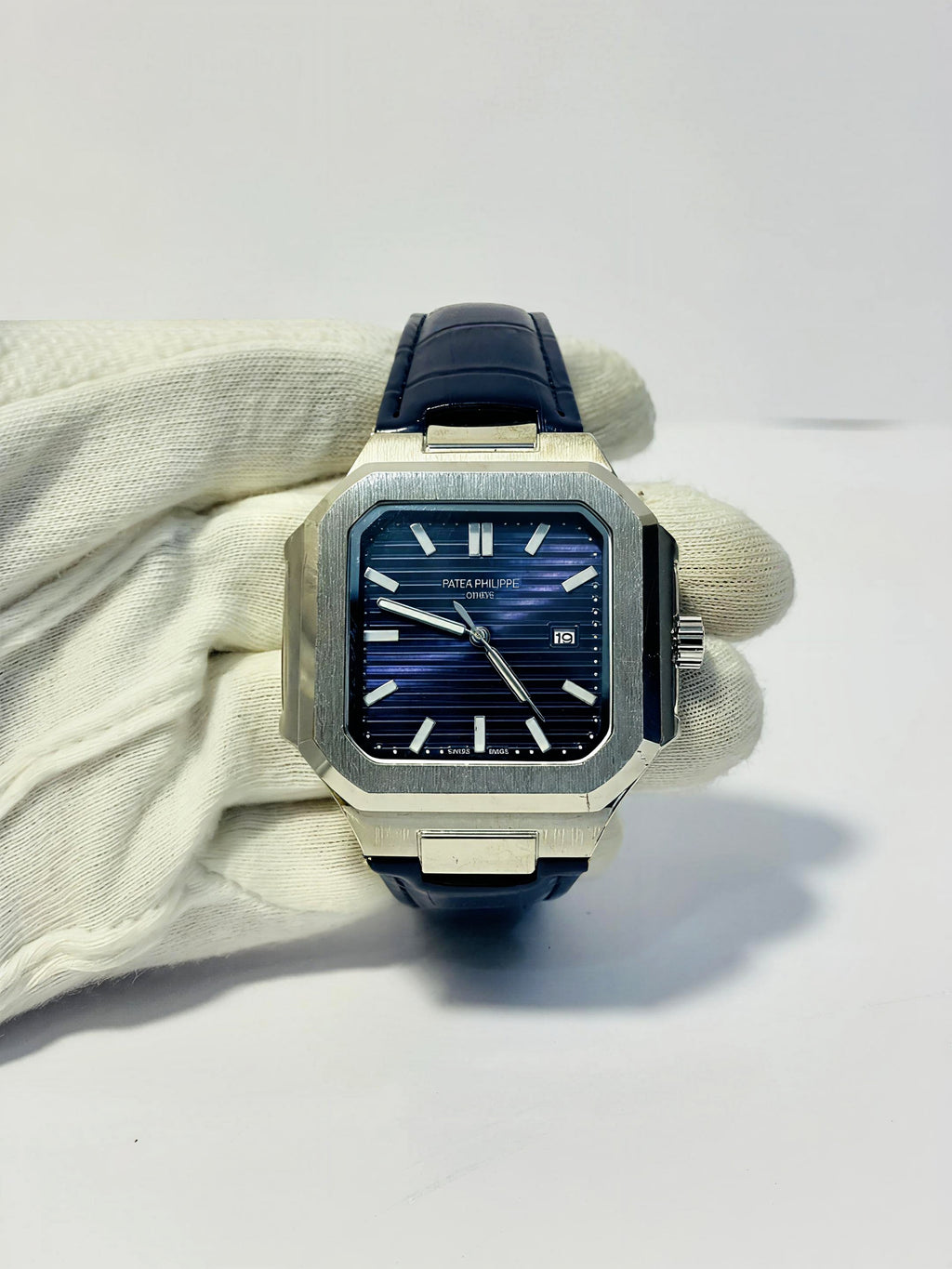 Patek Philippe Cubitus – Leather Strap – Blue