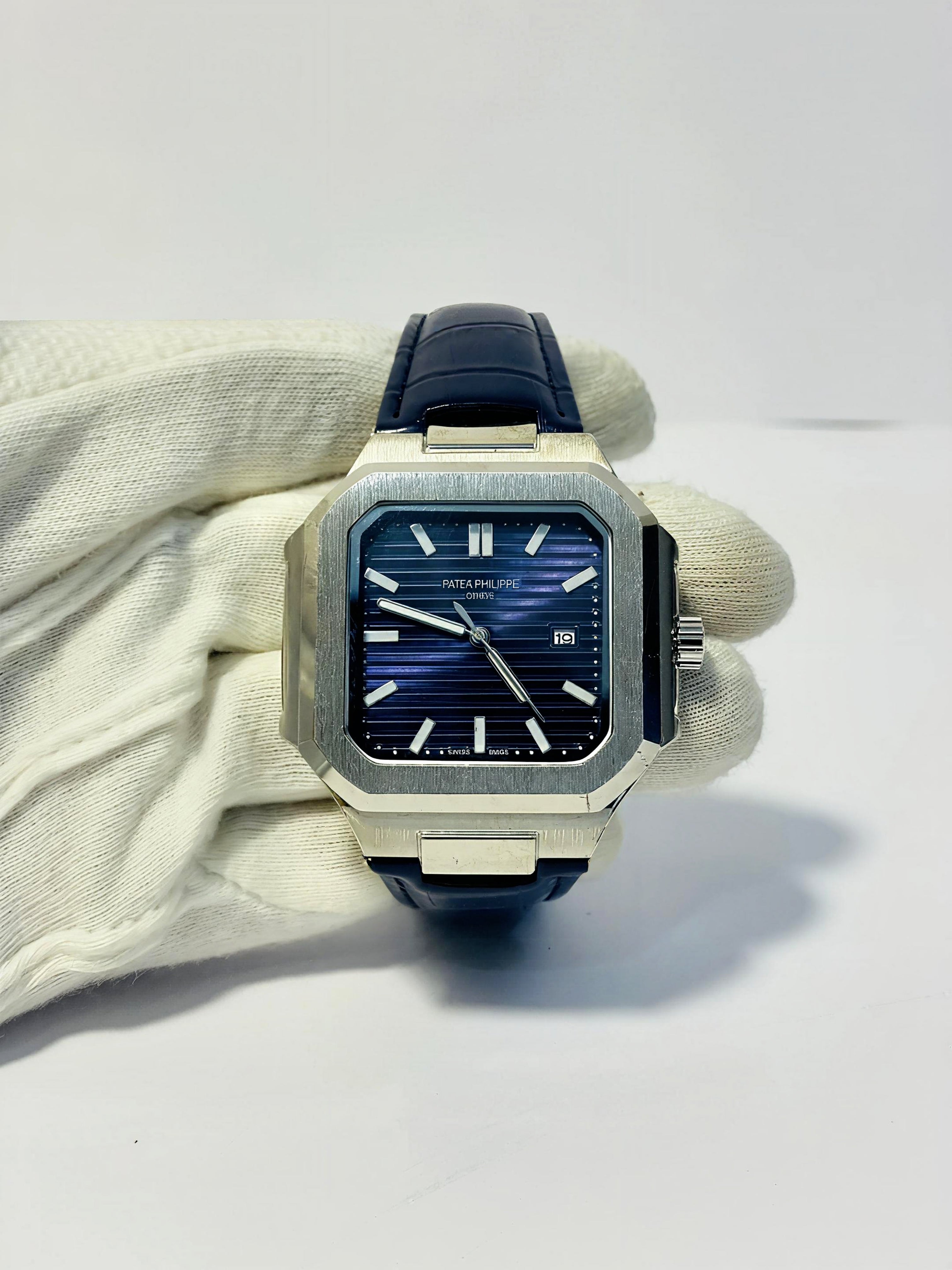 Patek Philippe Cubitus – Leather Strap – Blue