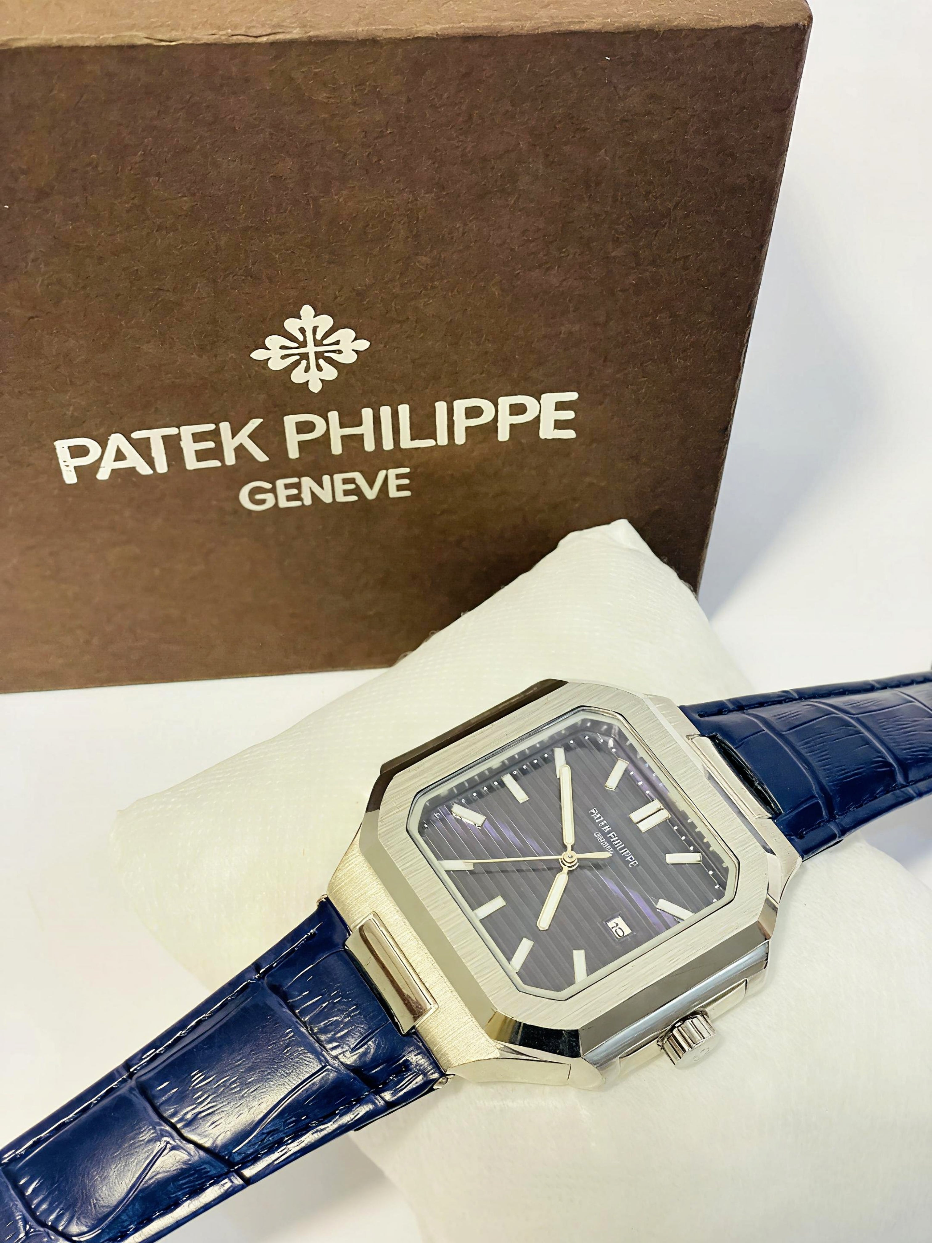 Patek Philippe Cubitus – Leather Strap – Blue